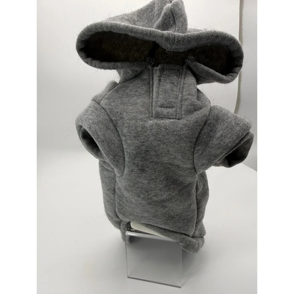 Fabdog Hoodie Dog Small Gray Redneck Roots Graphic Fleece Sweatshirt Country Pet